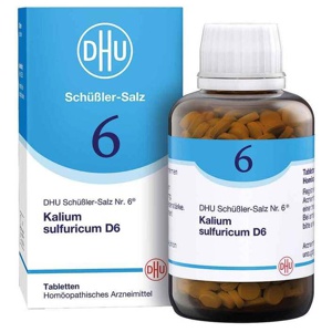 DHU Schüßler-Salz Nr. 6 Kalium sulfuricum D6 Tabletten, 900 St Tabletten Produktbild