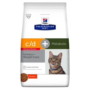 Diætetisk fuldfoder stress + Metabolic c/d 8 kg produktbillede
