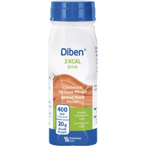 Diben 2 KCAL Drink næringsdrikk aprikos-fersken 4x200 ml produktbilde