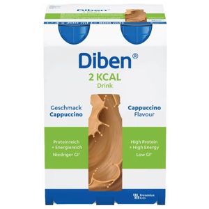 Diben 2 Kcal Drink Næringsdrikk Cappuccino 4 x 200 ml produktbilde