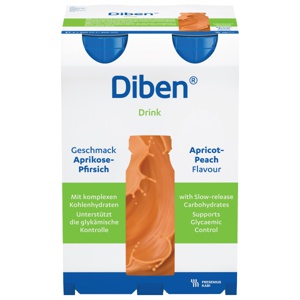 Diben Drink næringsdrikk aprikos-fersken 4x200 ml produktbilde