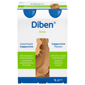 Diben Drink næringsdrikk, Cappuccino, 4x200 ml produktbilde