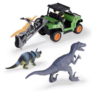 Dinosauriejägarset - Dickie - 1 Ledad Figur och 2 Dinosaurier Ingår produkt bild