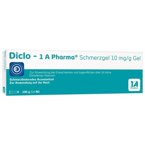 DICLO-1A Pharma Schmerzgel 10 mg/g Produktbild