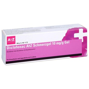 DICLOFENAC AbZ Schmerzgel 10 mg/g Produktbild