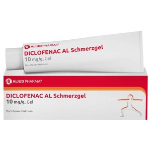 DICLOFENAC AL Schmerzgel, 120 g Gel Produktbild