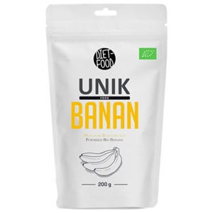Unik Food Banan Pulver Ø 200 g produktbillede