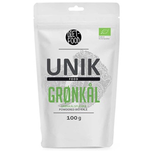 Unik Food Grønkålspulver Ø 100 g produktbillede