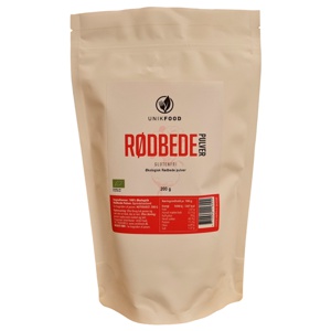 Unik Food Rødbede pulver Ø 200 g produktbillede
