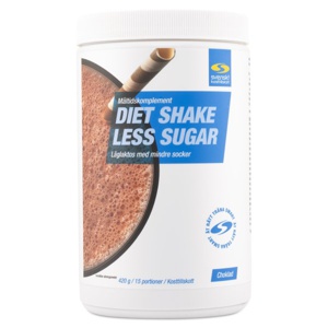 Diet Shake Less Sugar Chokolade 420 g produktbillede