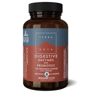 Digestive Enzymes with Prebiotics - 50 Kapsler - Terranova produktbillede