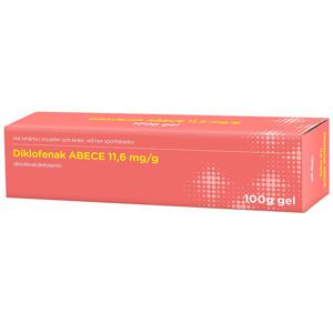 Diklofenak ABECE Gel 11,6 mg/g Tub 100 g produkt bild