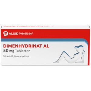 DIMENHYDRINAT AL 50 mg Tabletten Produktbild