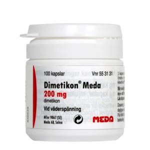 Dimetikon Meda, kapsel, mjuk 200 mg, 100 st produkt bild