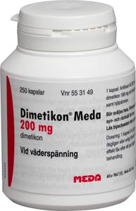 Dimetikon Meda, kapsel, mjuk 200 mg 250 st produkt bild