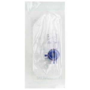 DISCOFIX Dreiwegehahn blau Luer Lock Produktbild