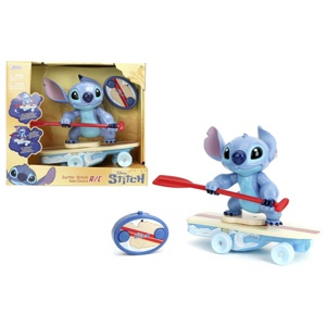 Jada - Disney radiostyrd Stitch Surfer - 360° roterar karaktär - återhämtar sig själv - officiellt licensierad - Från 3 år produkt bild