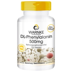 Dl-phenylalanin 500 mg Tabletten Produktbild