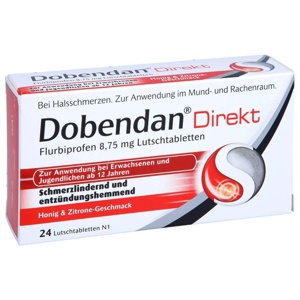 DOBENDAN Direkt Flurbiprofen 8,75 mg Lutschtabl. Produktbild