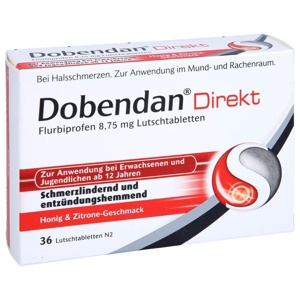 DOBENDAN Direkt Flurbiprofen 8,75 mg Lutschtabl. Produktbild