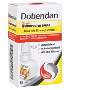 DOBENDAN Direkt Flurbiprofen Spray Honig & Zitrone Produktbild