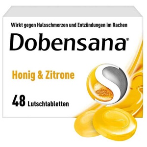 Dobensana® Lutschtabletten Honig- und Zitronengeschmack, 48 St Lutschtabletten Produktbild