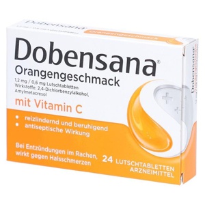 DOBENSANA Orangengeschmack 1,2mg/0,6mg Lutschtabl. Produktbild