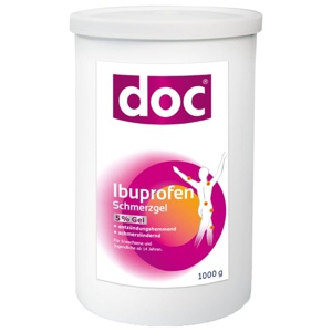 DOC IBUPROFEN Schmerzgel 5% Spenderkartusche Produktbild