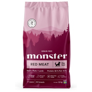 Dog Grain Free Adult Red Meat Torrfoder - 2 kg produkt bild