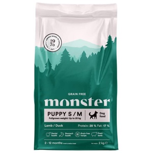 Dog Grain Free Puppy S/M Lamb/Duck Hundfoder 2kg produkt bild