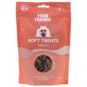 Dog Soft Treats Salmon Hundgodis - 200 g produkt bild
