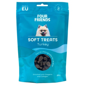 Dog Soft Treats Turkey Hundgodis - 200 g produkt bild