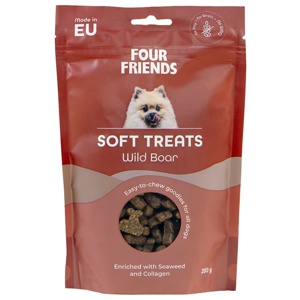 Dog Soft Treats Wild Boar Hundgodis - 200 g produkt bild