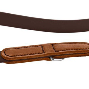 Dog Sport HUNTER verstellbare Hundeführleine wolmar biothane x leder braun 1,6 cm Produktbild