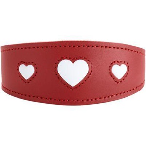 Dog Sport HUNTER Windhundhalsband love rot XS Produktbild