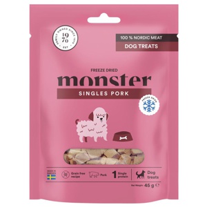 Dog Treats Freeze Dried Pork - 45 g produkt bild