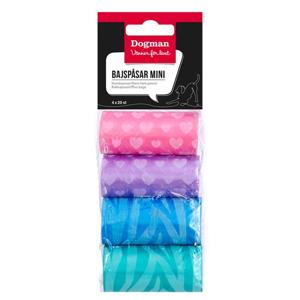 Dogman Bajspåsar Mixade 4 x 20-pack Färgglada bajspåsar 80 st produkt bild