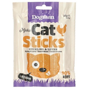 Dogman Cat Sticks Kylling/lever, 3 stk. produktbilde