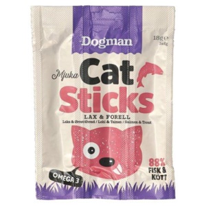 Dogman Cat Sticks Laks/ørret, 3 stk. produktbilde