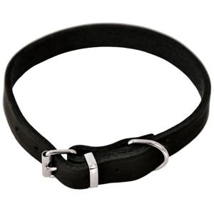 Dogman Halsband Läder Svart 16 mm x 40 cm produkt bild