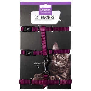 Dogman Kattsele-Set Findus Lila produkt bild