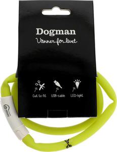 Dogman Blinkhalsband Led Gul 20-65cm produkt bild