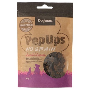 Dogman Pep Ups No Grain godbiter lam 90 g produktbilde