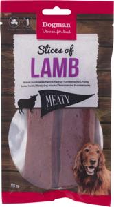 Dogman Slices of Lamb Hundgodis 80 g produkt bild