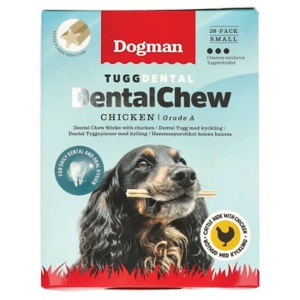 Dogman Tygg Dental tyggepinner med kylling 28 stk produktbilde