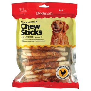Dogman Tyggepinner Kylling, 375 g produktbilde
