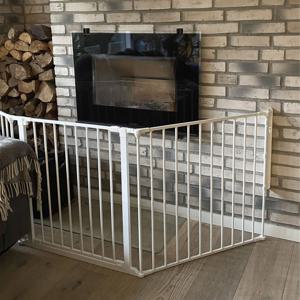 DogSpace Max Hundgrind Vikbar Vit 90-223x70,5 cm (90 - 223 x h 70,5) produkt bild