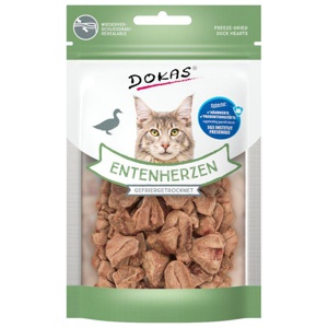 Dokas Entenherzen Gefriergetrocknet für Katzen Produktbild