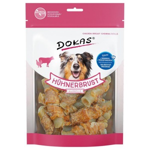 Dokas Hundesnack Hühnerbrust Kaurolle Produktbild