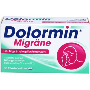 DOLORMIN Migräne Filmtabletten Produktbild